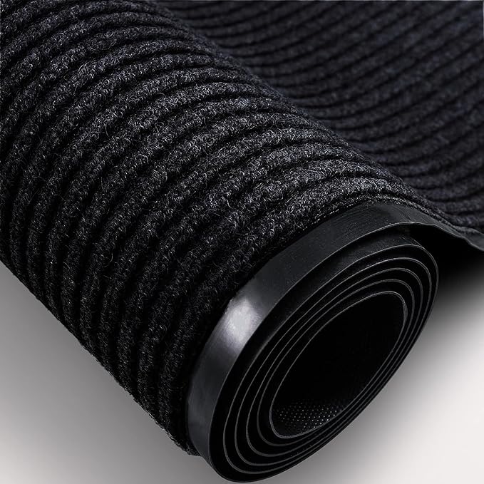 TANYOYO 3' X 6' Commercial Grade Door Floor Mat Brush Step Entrance Mat Vinyl - Image 8