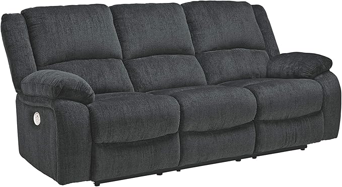 Signature Design by Ashley Draycoll Contemporary Power Reclining Sofa, Dark Gray by SignatureDesignbyAshley