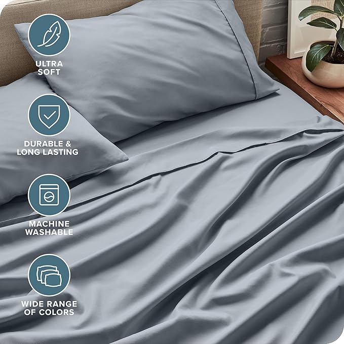 Bare Home Full Extra Long Sheet Set - Image 4