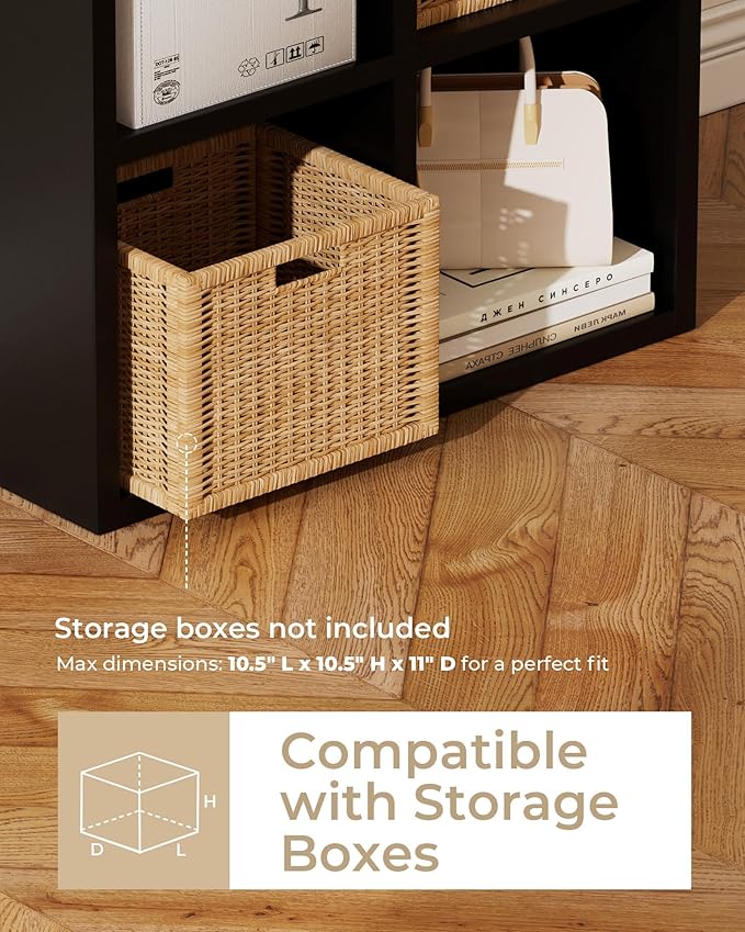 GTPLAYER 6-Cube Storage Organizer, Fits 11" Bins, Vertical or Horizontal Use - Image 3