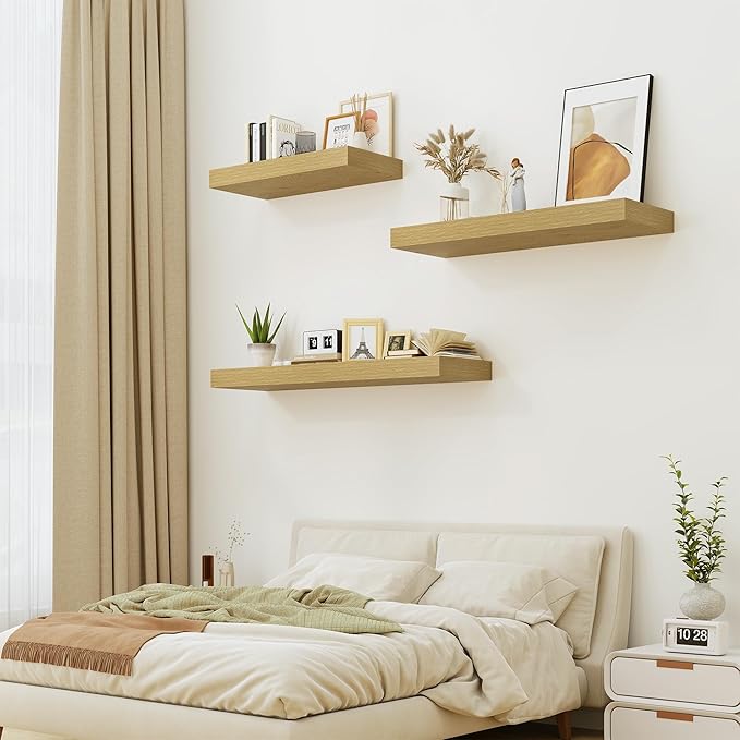 Heimlove Bathroom 12'' Deep Floating Shelves - Image 2