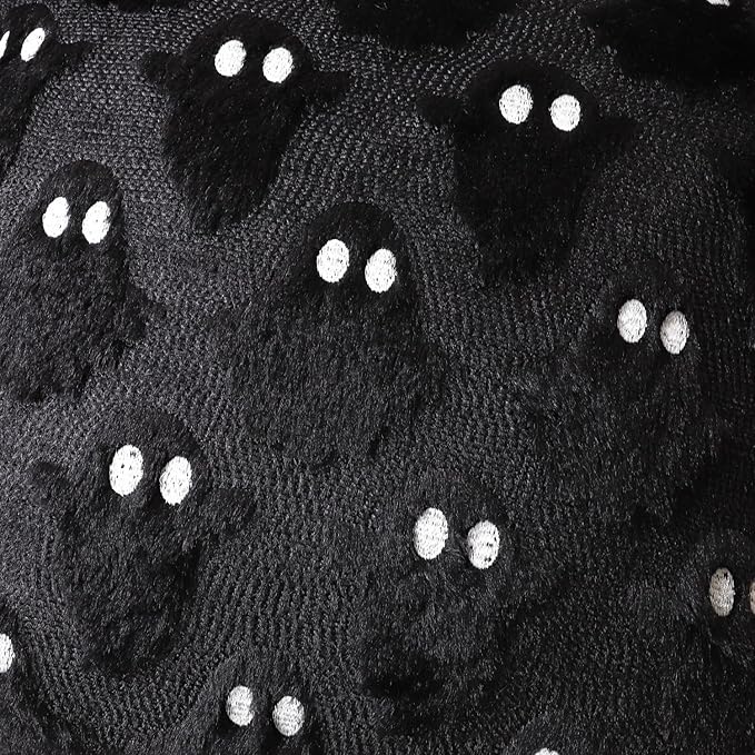 4TH Emotion Halloween Ghost Decorative Lumbar Pillow Covers 12x20 Set of 2 - Image 2