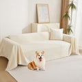 MYSKY HOME Couch Cover for Pets Beige Couch Covers for 3 Cushion Couch Sofa by MYSKYHOME