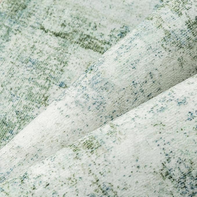 8x10 Washable Area Rug Green Modern Neutral Abstract Living Room Bedroom Indoor - Image 9