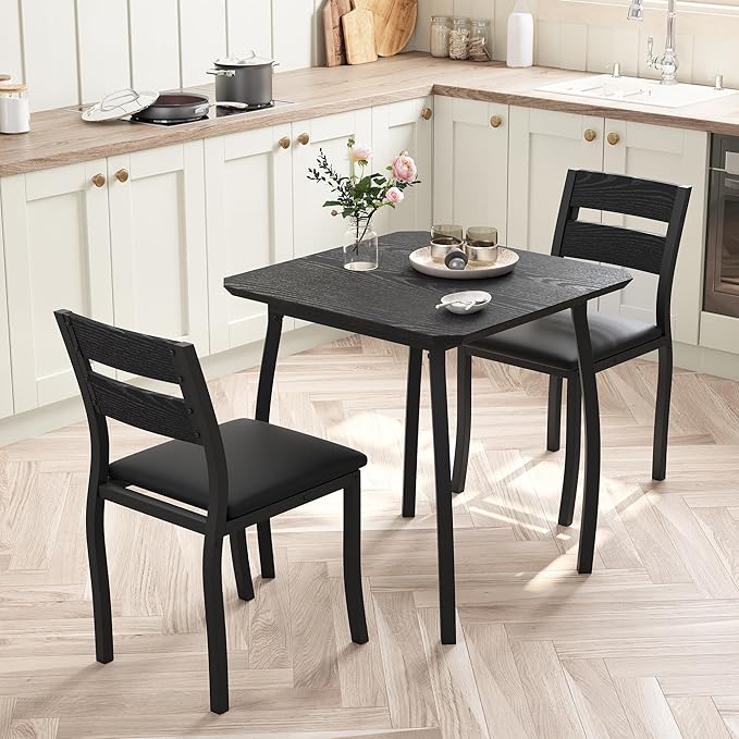 Small Dining Table Set for 2, 3-Piece Kitchen Table Set - Image 7