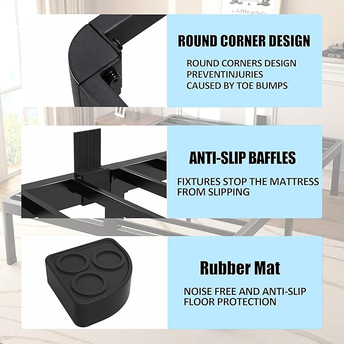 FUIOBYVV California King Bed Frame - Image 6