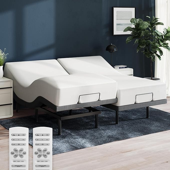 Nectar Premier Split King Adjustable Base & 13” Mattress by NectarSleep