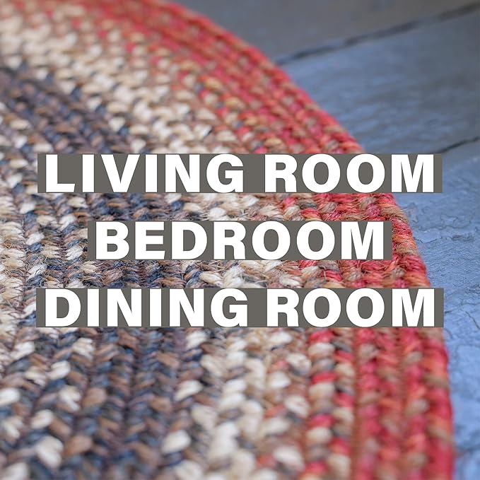 Homespice Chester Oval Braided Rug 5x8' - Image 8
