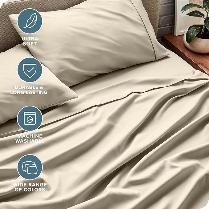 Bare Home Short Queen Sheet Set - Image 4