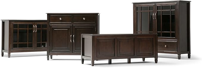 SIMPLIHOME Connaught SOLID WOOD 40 Inch Wide Traditional Entryway Storage - Image 8