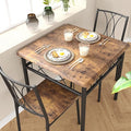 CABIHOME Dining Table Set for 2, 3 Piece Kitchen Table Set for 2, Square by CABIHOME