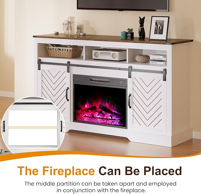 RoyalCraft Farmhouse Fireplace TV Stand - Image 8