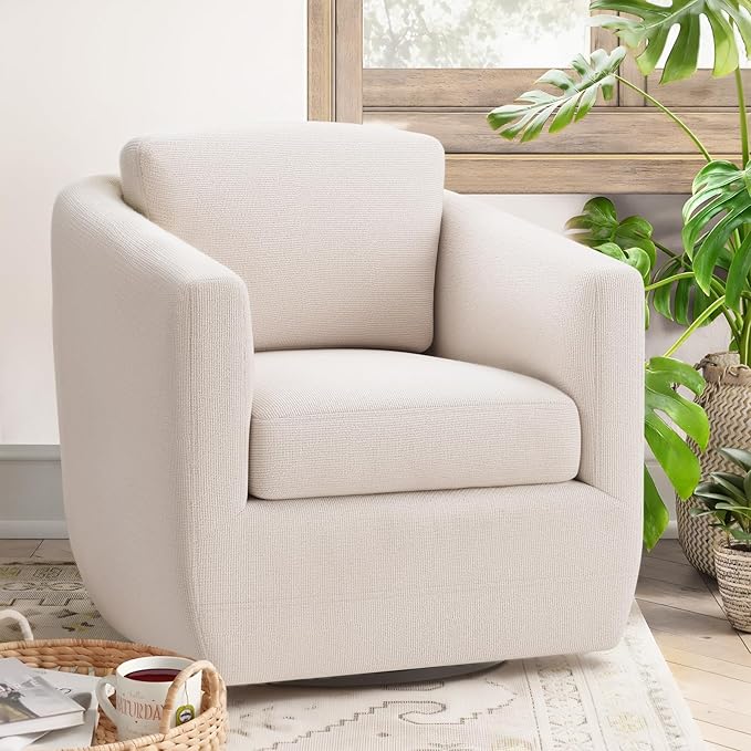 COLAMY 360° Swivel Accent Chair Set of 2 - Image 8