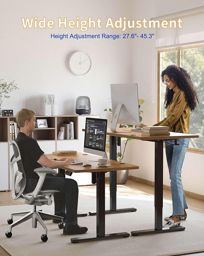 YIHAYO Electric Standing Desk, 55 x 24 Inches Stand Up Desk - Image 3