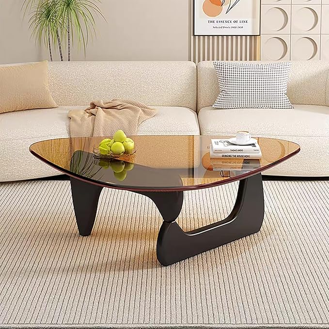 Modern Glass Coffee Table for Living Room Mid Century Coffee Table Stylish - Image 7