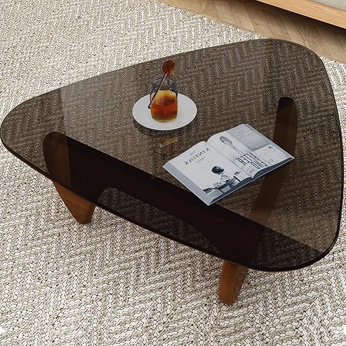 Mid Century Modern Glass Coffee Table, Small Coffee Table - Image 6