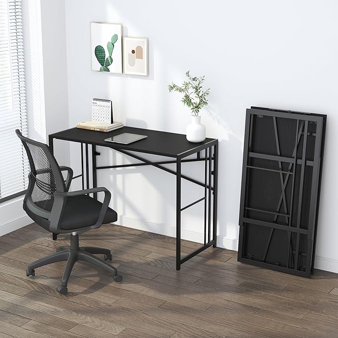 Folding Desk 40 inch Writing Gaming Computer Camping Desk, No Assembly Required - Image 8
