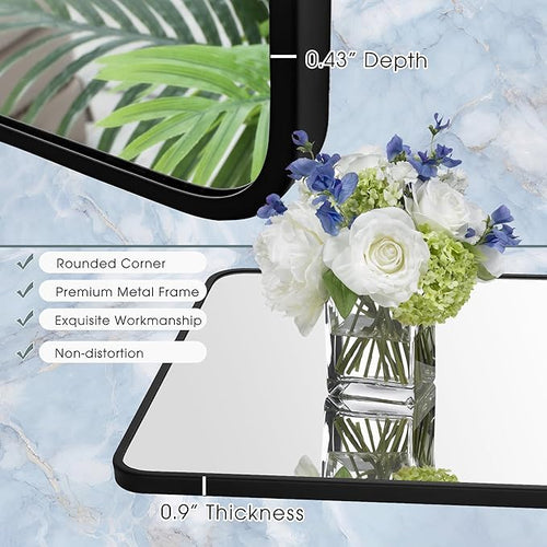 20x36 Inch Rectangle Bathroom Mirror - Image 2