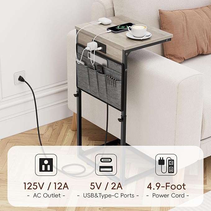 Vagusicc C Shaped End Table - Image 8