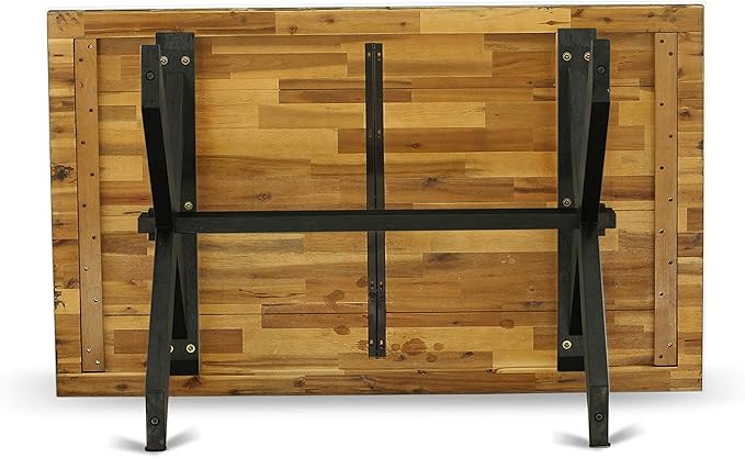East West Furniture X677FL624-7 7 Piece Modern Dining Table Set Consist of a - Image 7