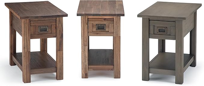 SIMPLIHOME Monroe SOLID ACACIA WOOD 14 inch Wide Rectangle Rustic Narrow Side - Image 12