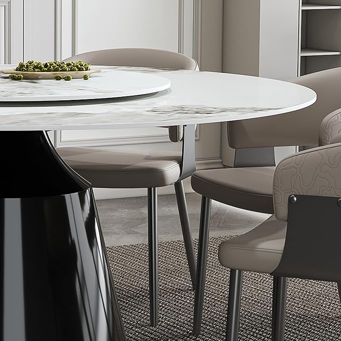 Ball & Cast 9-Piece Dining Set, Faux Marble Table - Image 7