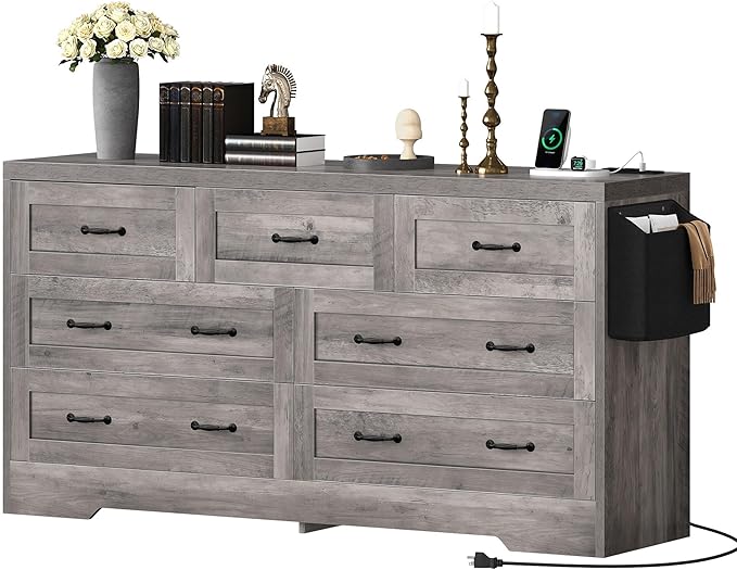YITAHOME Grey Drawers TV Stand for 65 inches - Image 4