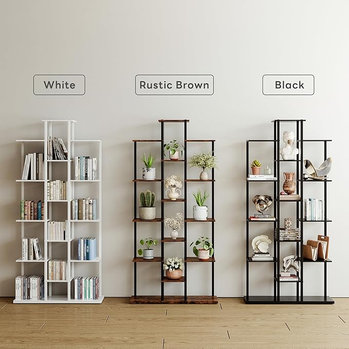 Bookshelf，Small Bookcase for Small Space，6-Tier Bookshelf for Living Room - Image 4