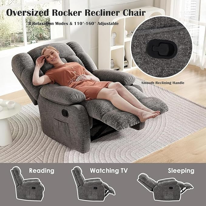Oversized Recliner Chair, Adjustable Recliner - Image 3