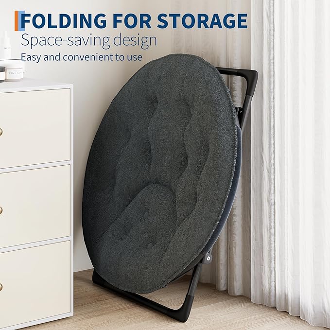 Saucer Chair, XL Foldable Lounge Chair - Image 6