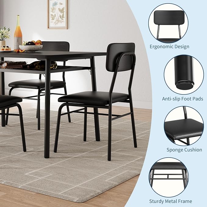 IDEALHOUSE 3-Piece Dining Table Set - Image 5