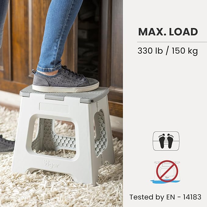 Vigar Compact Step Stool Foldable, 9-inch Step Stools - Image 5