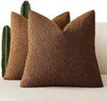 Foindtower Set of 2, Decorative Textured Boucle Throw Pillow Covers Accent by Foindtower