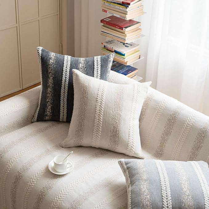 Pack of 1 Decorative Throw Pillow Covers 20x20 Inch, Pillow Cases - Image 7