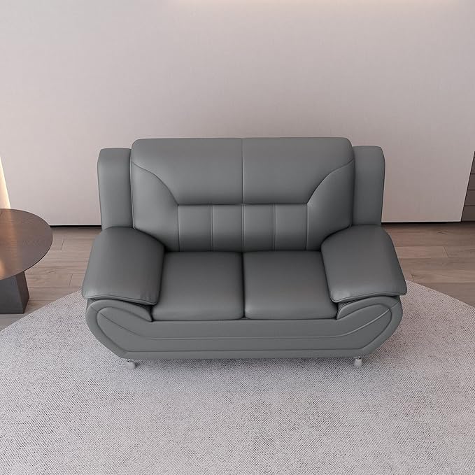 Container Furniture Direct Michael Sofa And Loveseat Gray - Image 10