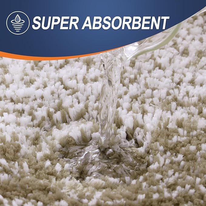 OLANLY Bathroom Rugs Mat 36x24, Extra Soft Absorbent Microfiber Bath Rugs - Image 3