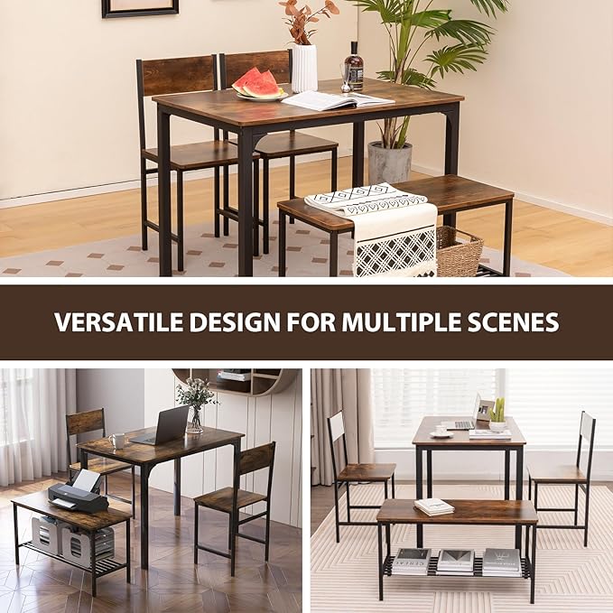 Giantex Dining Table Set for 4, Kitchen Table - Image 8