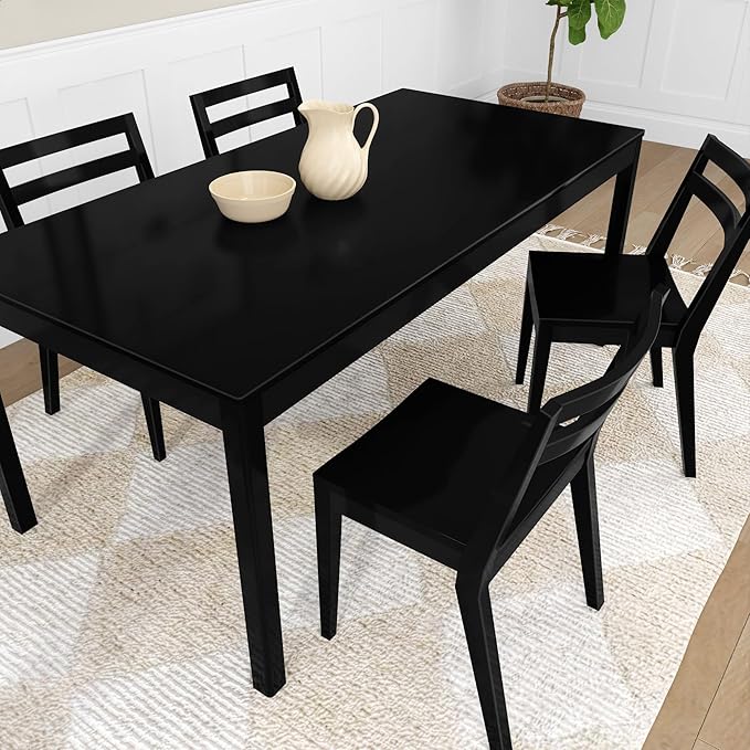 Grain & Grove Davie Dining Room Chairs Set of 2, Solid Wood Modern Kitchen Chair - Image 6