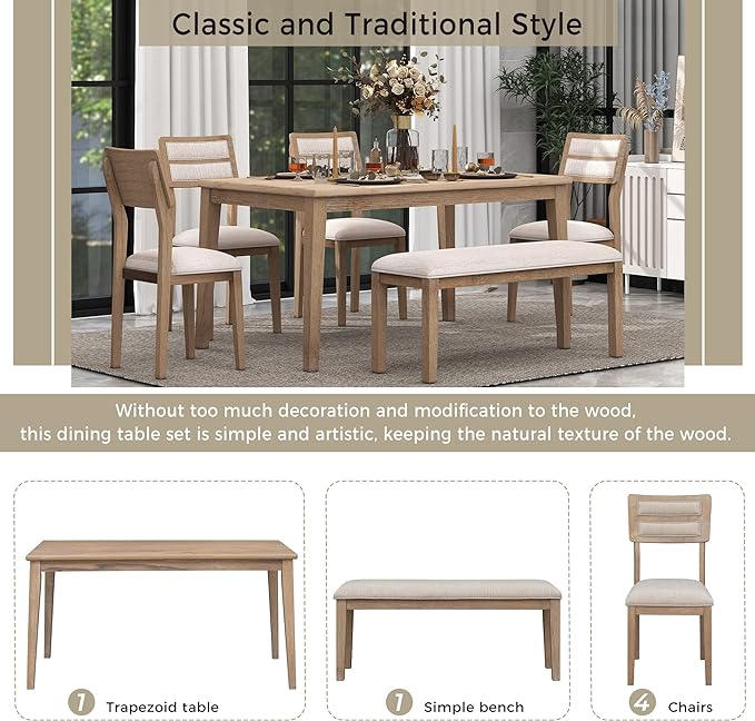 Ball & Cast 6 Piece Dining Table Set - Image 5