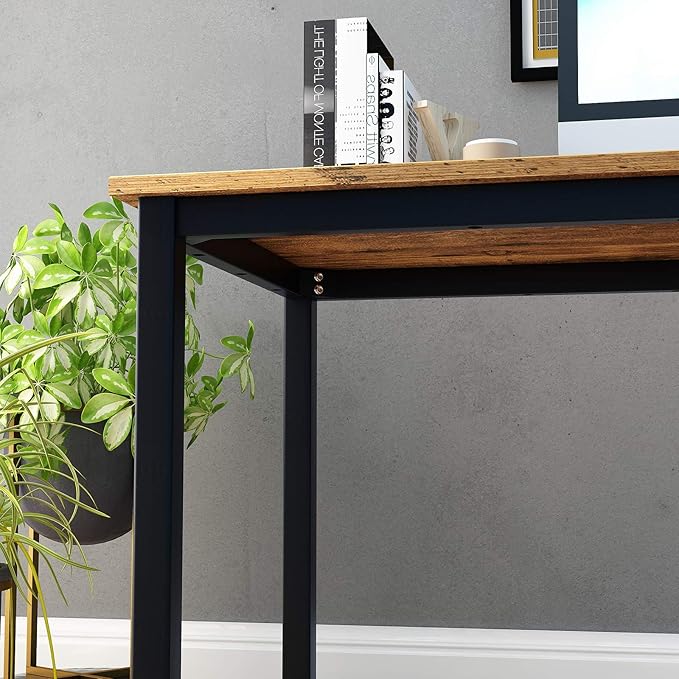 DlandHome 47 inch Computer Desk Home Office Table Writing Desk Study Table - Image 5