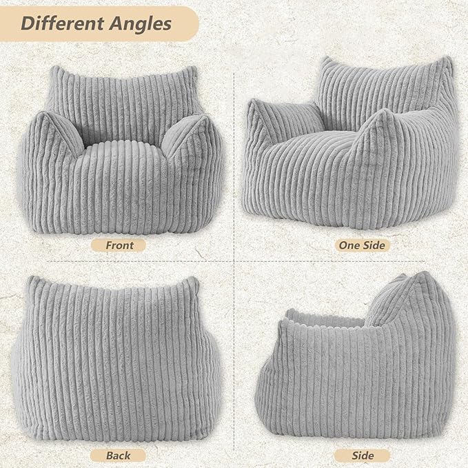 Giant Bean Bag Chairs for Adults Teens, Large Bean Bag Sofa Chairs - Image 7