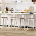 WENTMENT Bar Stools Set of 4 Counter Height Metal Barstools by WENTMENT