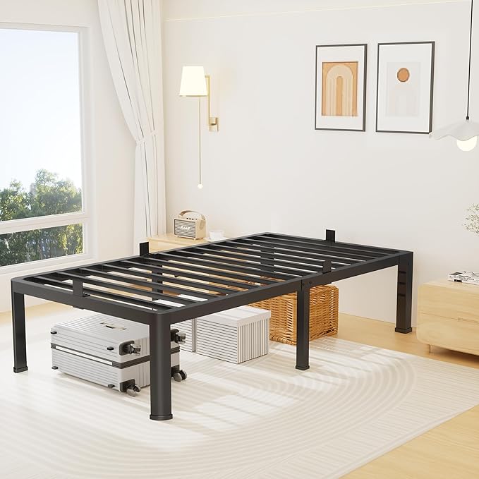 18 Inch Twin XL Size Metal Platform Bed Frame - Image 9