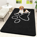 OLANLY Door Mat for Muddy Dog Paws 59x35, Ultra Absorbent Chenille Mud Doormat by OLANLY