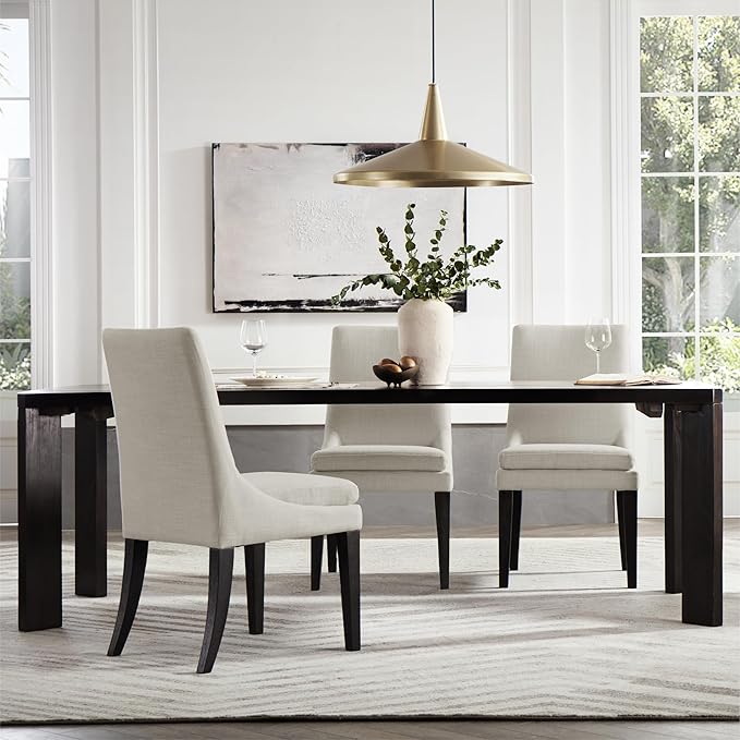Upholstered Dining Chairs Modern Sidechair Performance Fabric High Back - Image 8