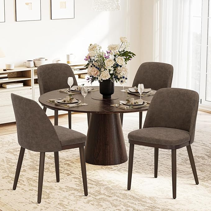 COLAMY Upholstered Dining Chairs Set of 2, Modern Kitchen Chairs - Image 2