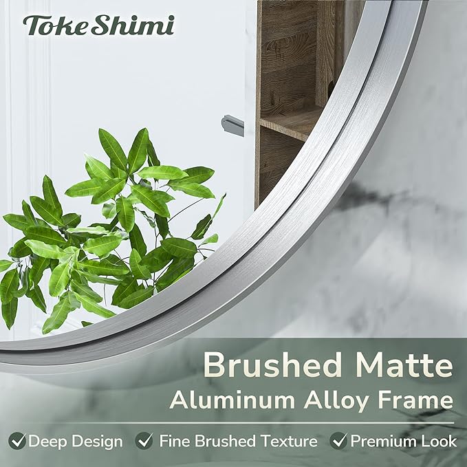 TokeShimi Oval Mirrors for Wall Decor 24x36 Inch - Image 3