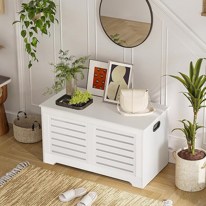 DINZI LVJ Storage Chest, Flip-Top Wooden Toy Box - Image 7