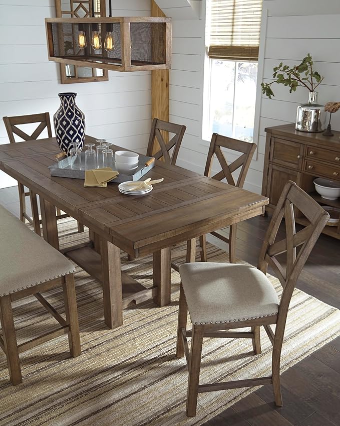 Signature Design by Ashley Morriville Counter Height Upholstered Dining Room - Image 13