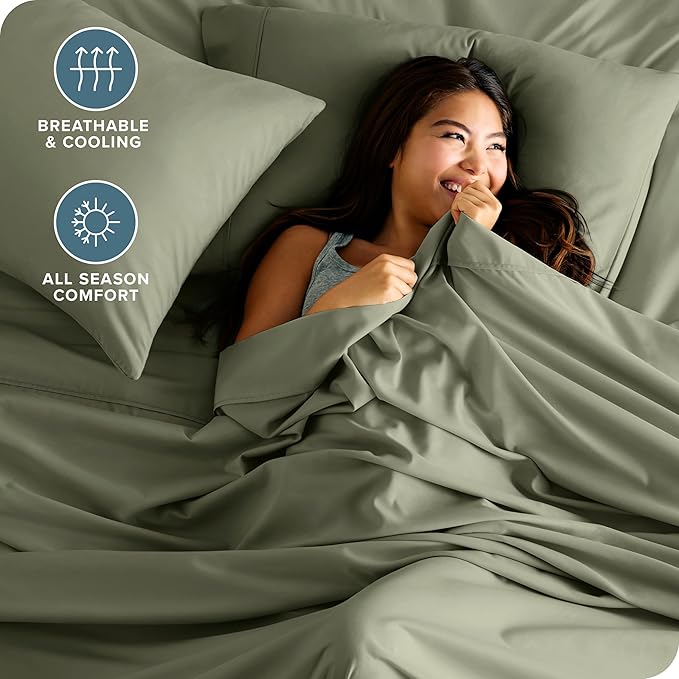 Bare Home Split Head Flex King Sheet Set - Image 4